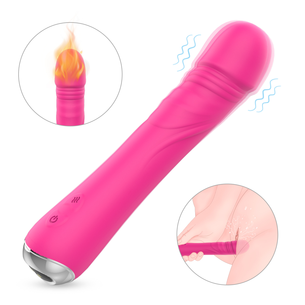 Warm massager vagina sex toys, Massager g spot women silicone rubber Toys