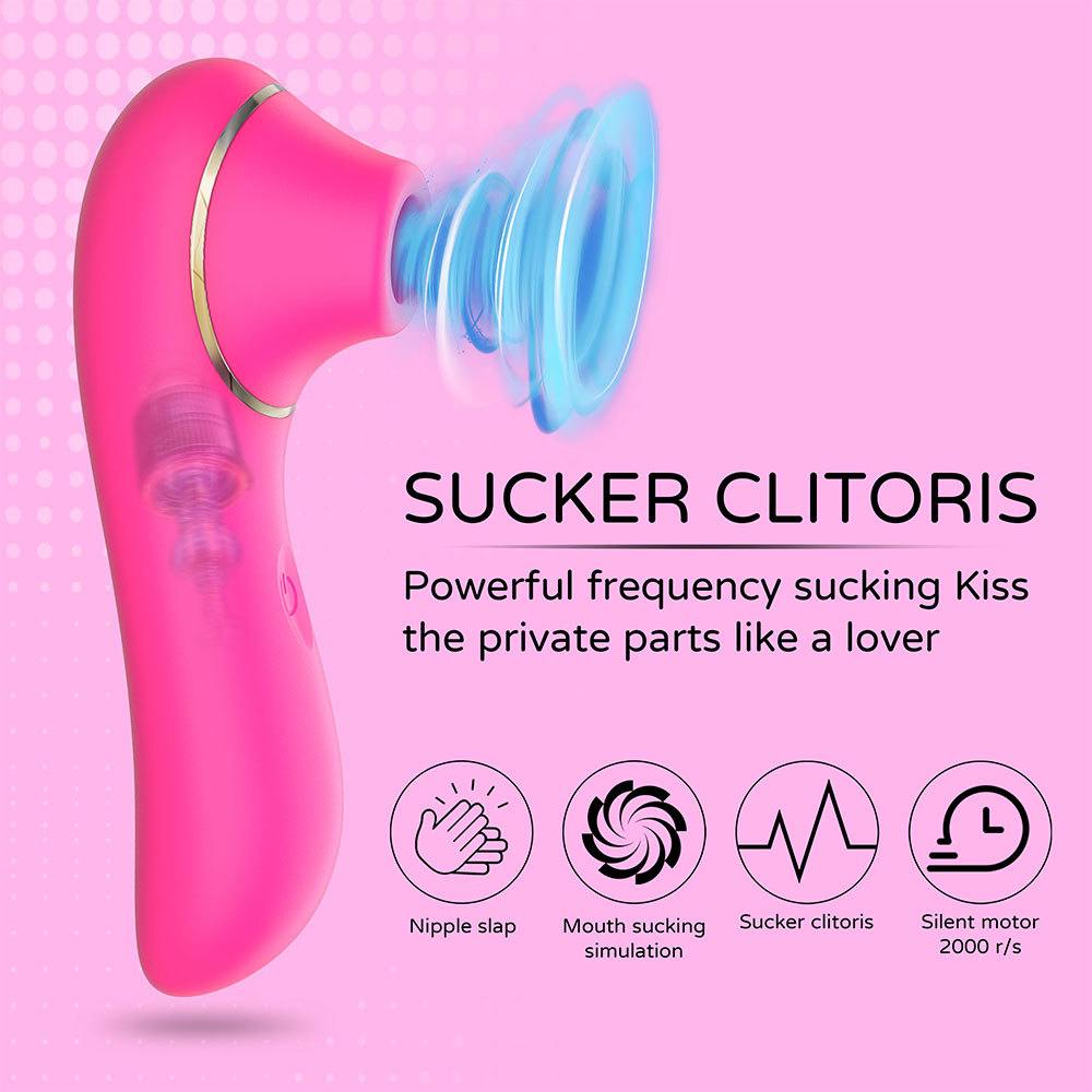 Sucking Vibrator for Women, 5 Suck Modes Nipple Clitoris Stimulate Vaginal Licking Toys Adult Sexy Female Masturbation