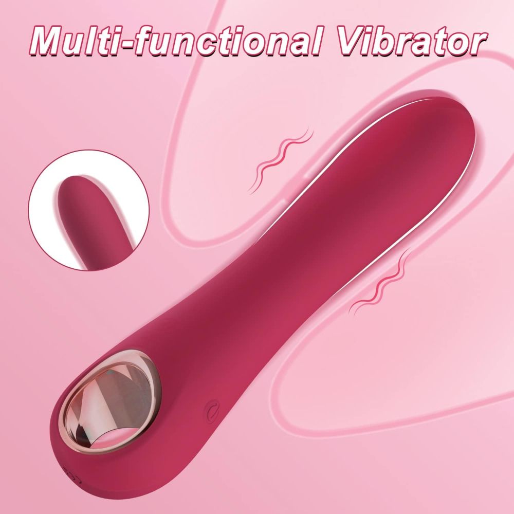 G Spot Vibrator Dildo with 10 Vibration Modes, Soft Silicone Powerful Vibrating Massagers for Clitoral Vagina and Anal Stimulation, Adult Sex Toys for Women or Men