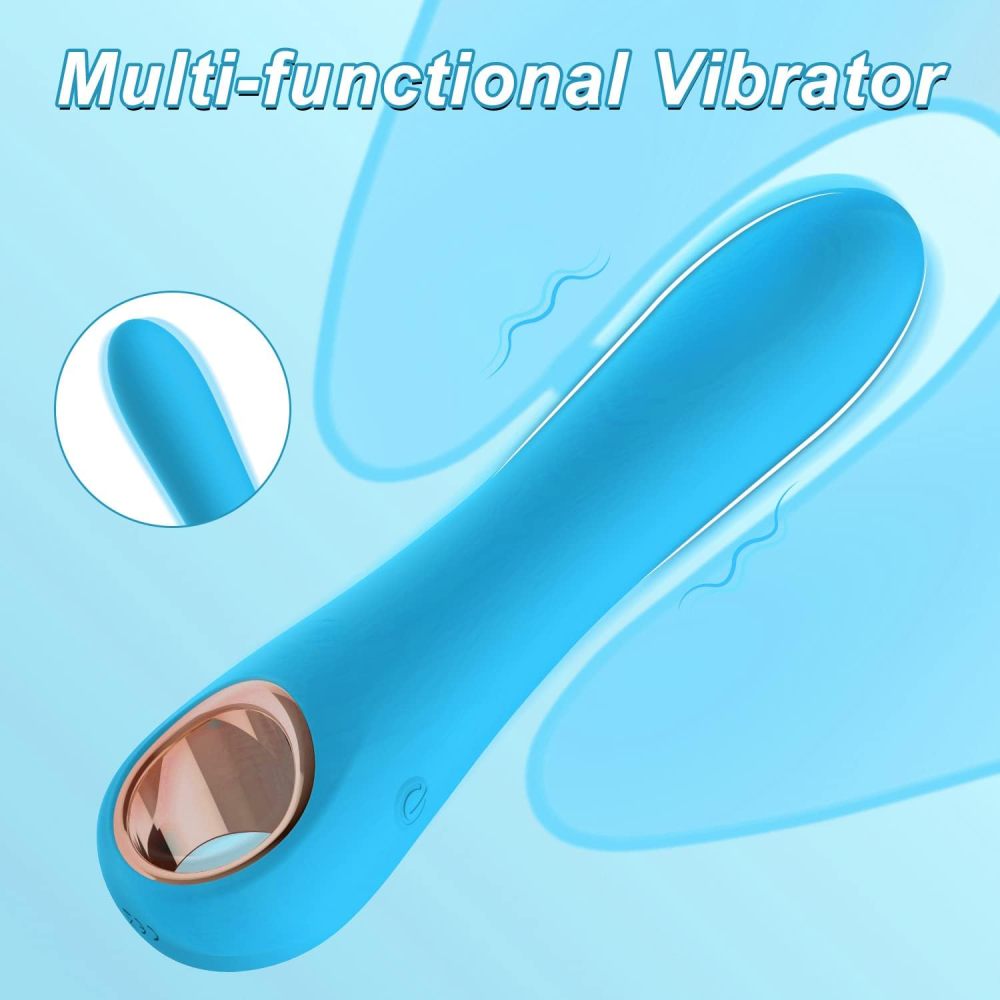 G Spot Vibrator Dildo with 10 Vibration Modes, Soft Silicone Powerful Vibrating Massagers for Clitoral Vagina and Anal Stimulation, Adult Sex Toys for Women or Men