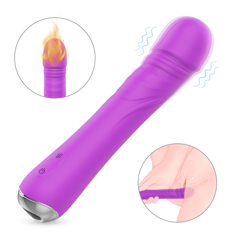 Warm massager vagina sex toys, Massager g spot women silicone rubber Toys