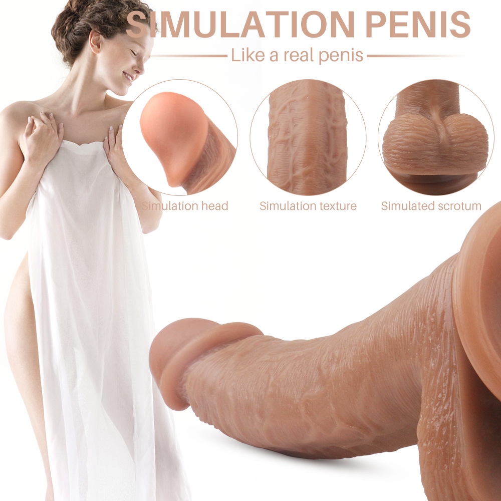 Female silicone simulated penis instant orgasm vibrator, adult sex toys, female masturbation sex toys