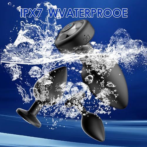 Anal Plug Sex Toys Vibrator – Silicone Butt Plugs Training Kit with Remote Control, 10 Vibration Modes, Prostate Massager for Adults