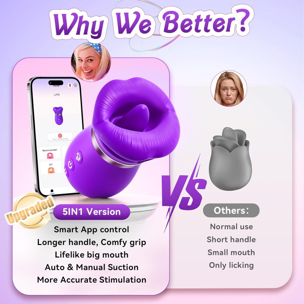 5-in-1 Mouth Sucking Vibrator - Adult Toys Online
