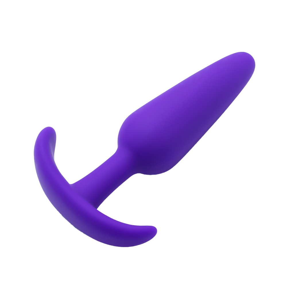 Silicone Anal Plug, Pack of 3 Butt Plugs Training Set for Beginners Advanced Users with Flared Base Prostate Sex Toys