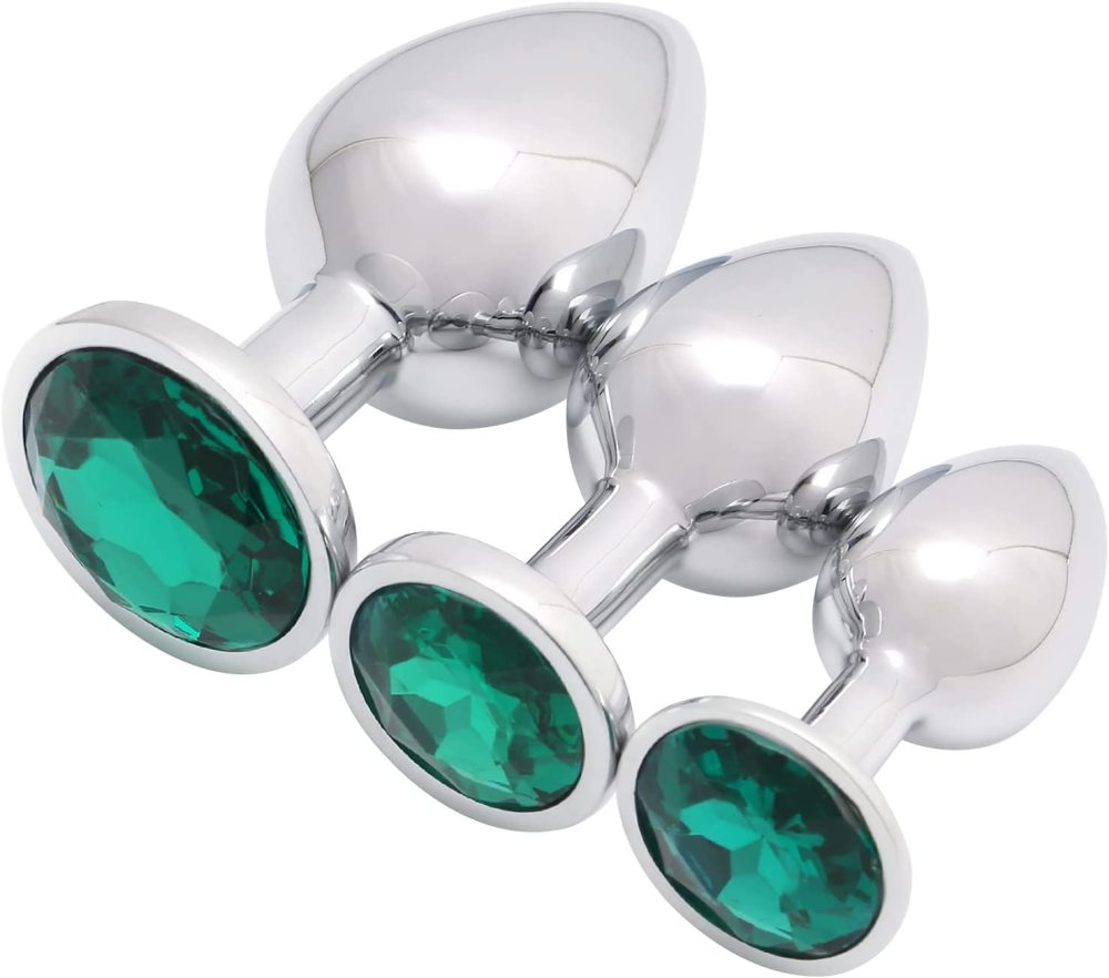 3 Pcs Luxury Jewelry Design Fetish Anal Butt Plug