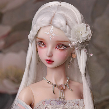 1/3 ancient female wig(white)/Hua Rong