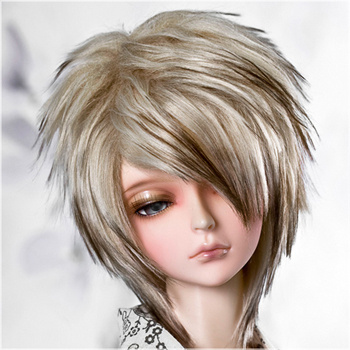 1/3 Grey golden short wig