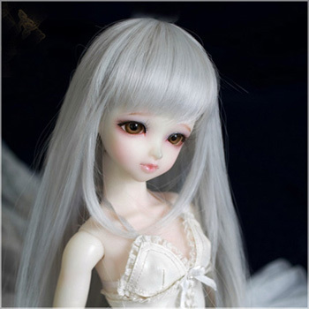1/4 silver gray long wigs