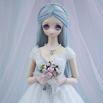 1/3 Doris Blue & Pink long hair