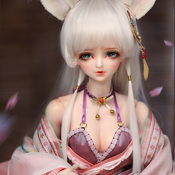 1/3 Female Mandarava Ancient White Long Hair