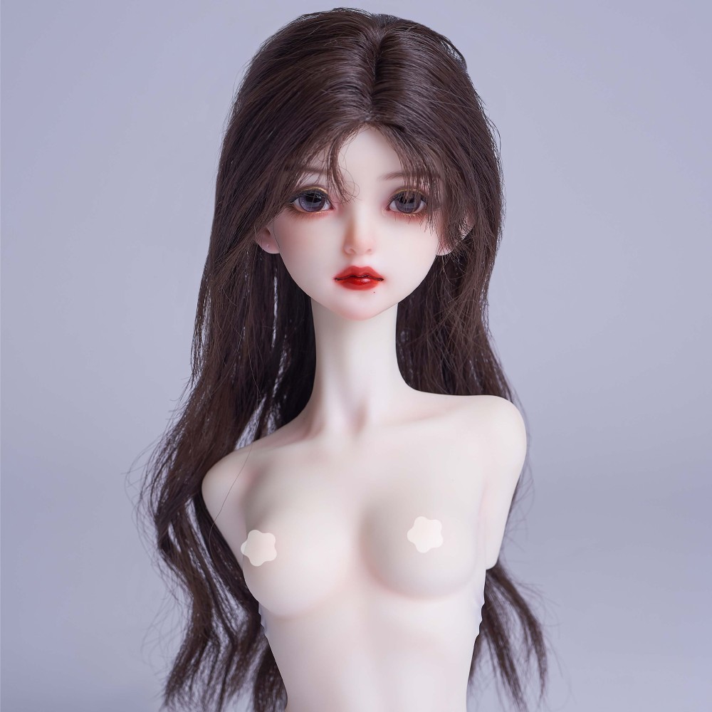 1/3 Scale siad parting long curly wig