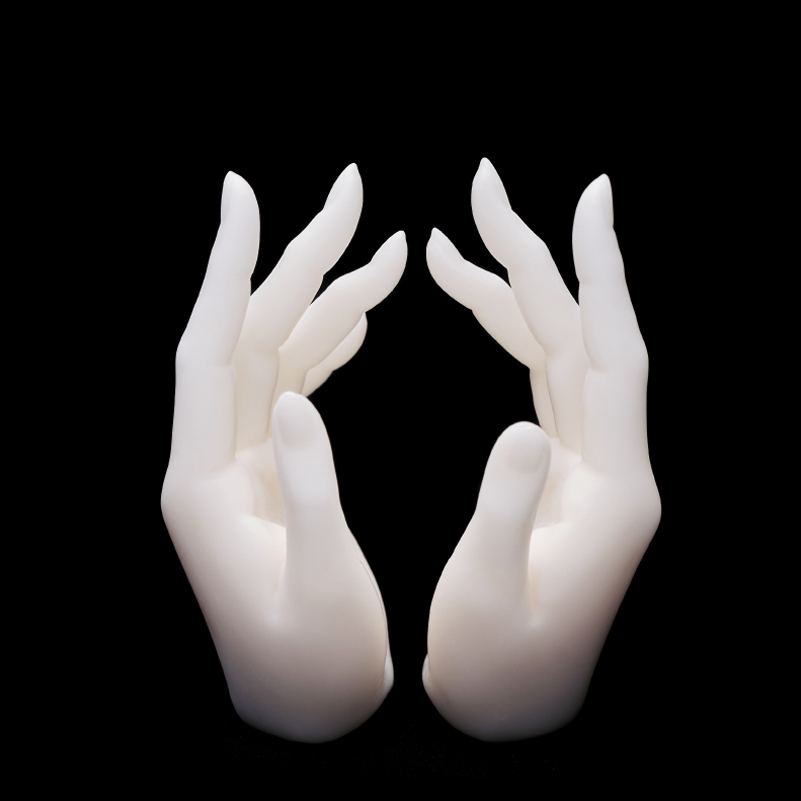 1/3 hands - smell incense hands