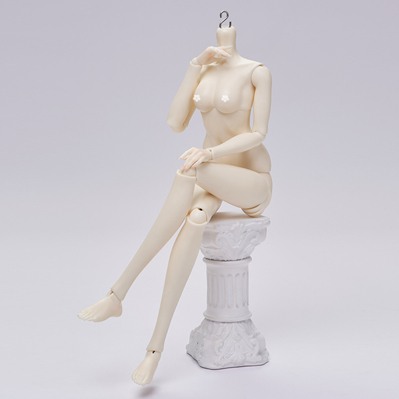 60CM Older girl regular chest with flat foot legs