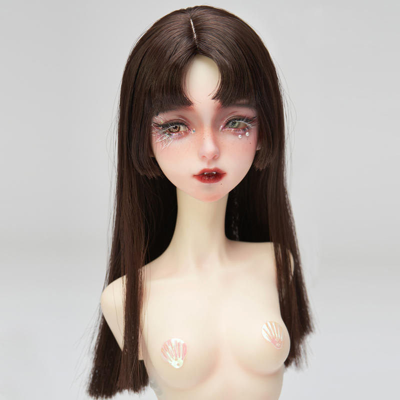 1/3 Brown Hime cut wig