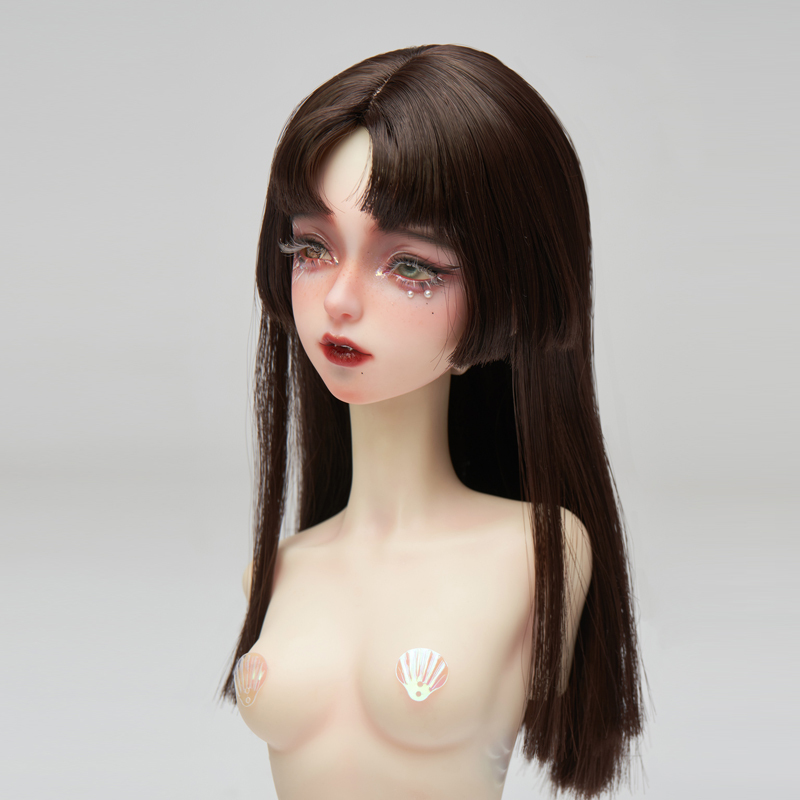1/3 Brown Hime cut wig