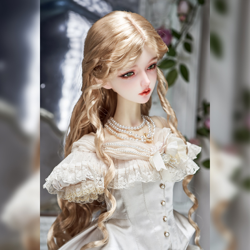 1/3 blond romantic style long curly wig