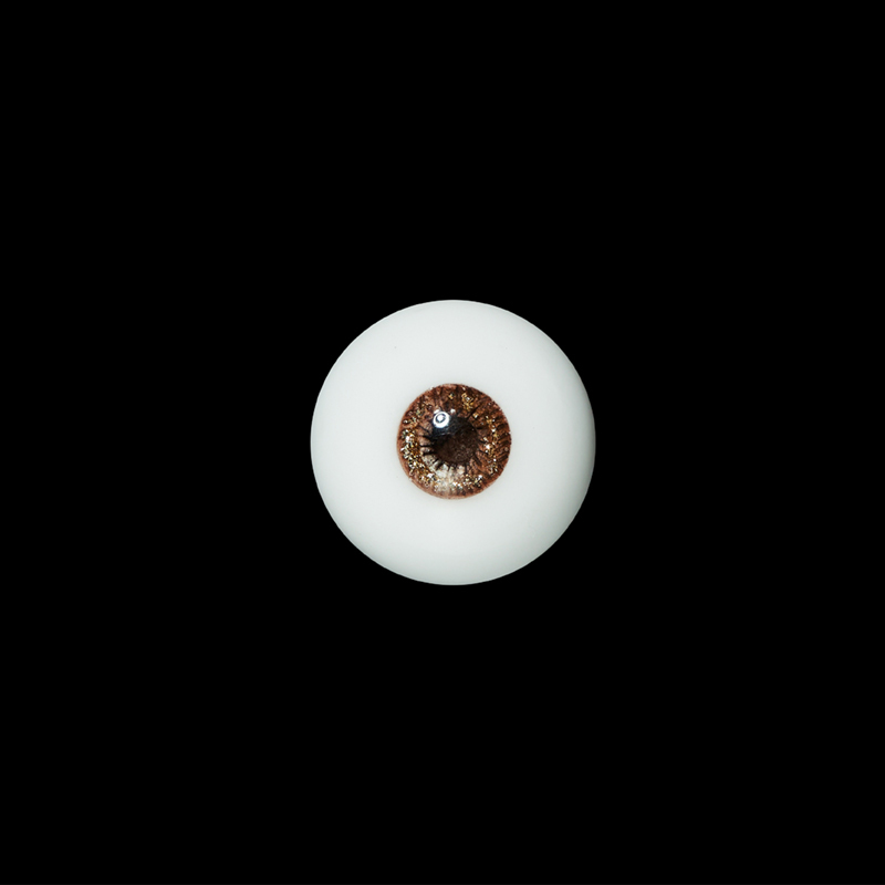 Collaboration 16/6mm brown resin plaster eyes