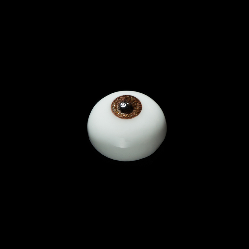 Collaboration 16/6mm brown resin plaster eyes