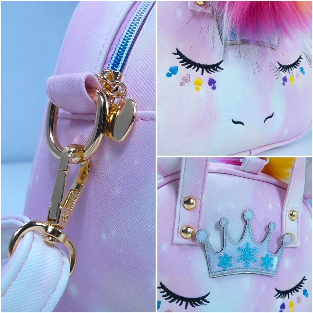 Cute unicorn, portable, waterproof, small satchel bag with change for mobile phones