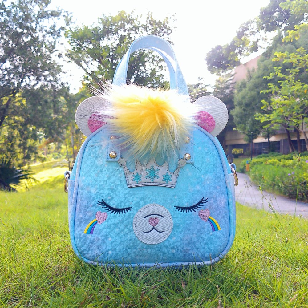 Cute cartoon bear mini fashion bag, portable small bag, mobile phone bag
