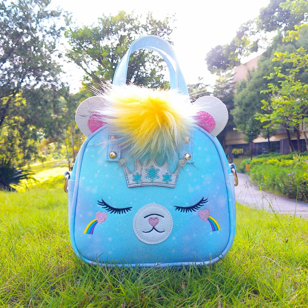 Cute cartoon bear mini fashion bag, portable small bag, mobile phone bag