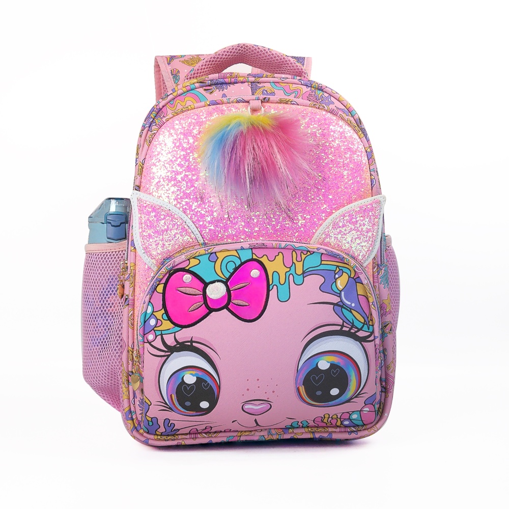 Eco-friendly PU waterproof material,  multi-compartment large-capacity student schoolbag.
