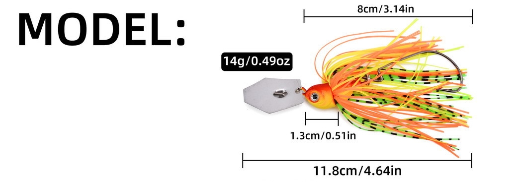 chatterbait lures size