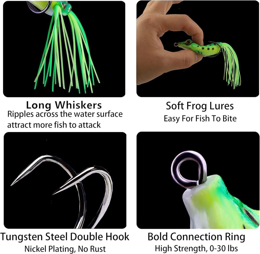 frog lures dispaly