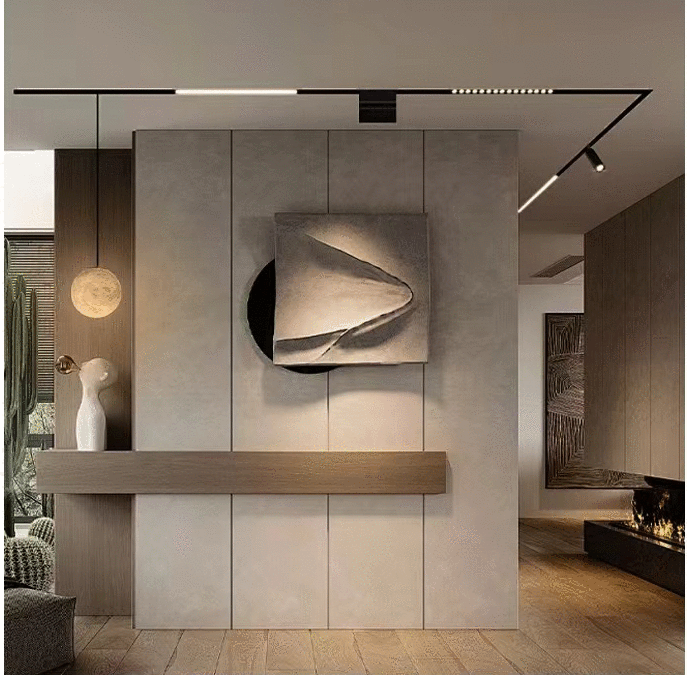 Magnetic track light