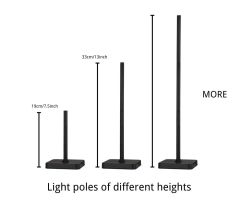 High-legged table lamps are used in dining tables and bars