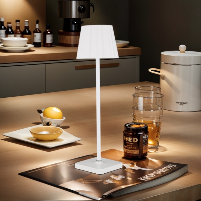 High-legged table lamps are used in dining tables and bars