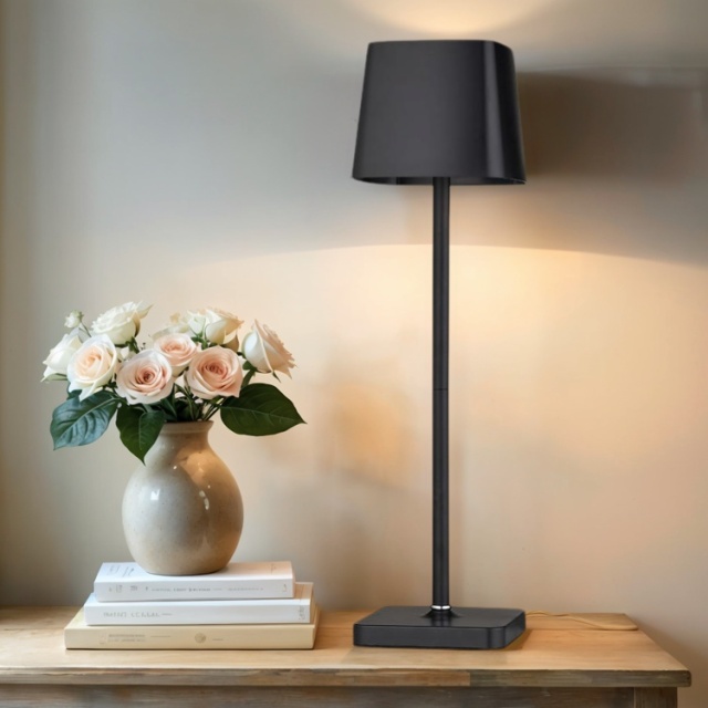 Baiyeco Tischlampe, USB-wiederaufladbare Batterie-Tischlampe