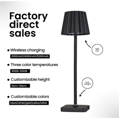 Baiyeco Table Lamp USB Rechargeable Battery Table Lamp