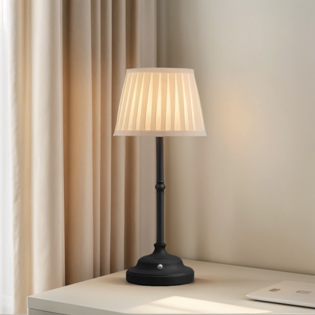 Lampe de table Baiyeco Lampe de table à batterie rechargeable USB
