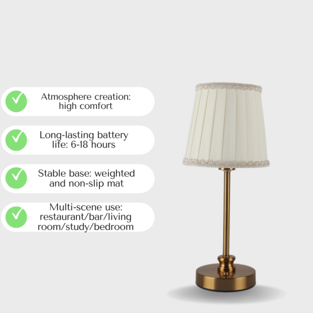 Baiyeco Table Lamp Battery Powered Table Lamps 1800mAh