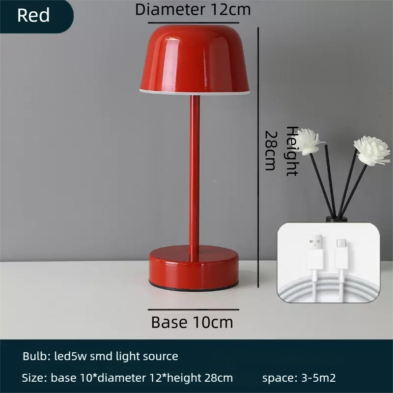 مصابيح طاولة جانبية من Baiyeco Light مقاس 28 سم