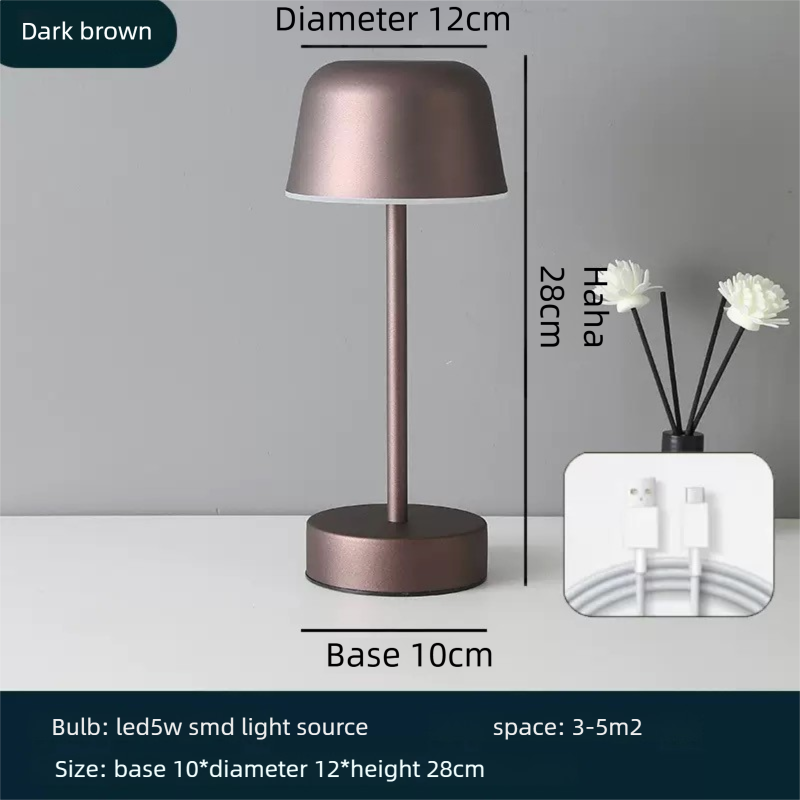 مصابيح طاولة جانبية من Baiyeco Light مقاس 28 سم