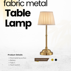 Lampe de table Baiyeco Lampe de table à batterie rechargeable USB