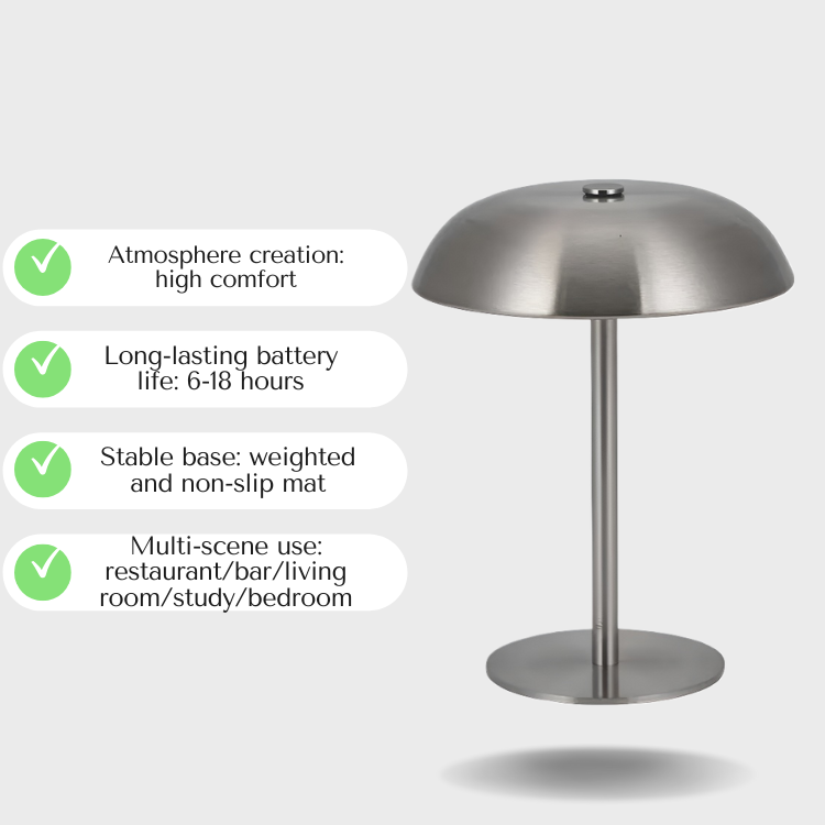 Baiyeco Light Modern Table Lamp Mushroom Lamp