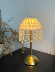Baiyeco Light Pearl Style Wedding Table Lamp