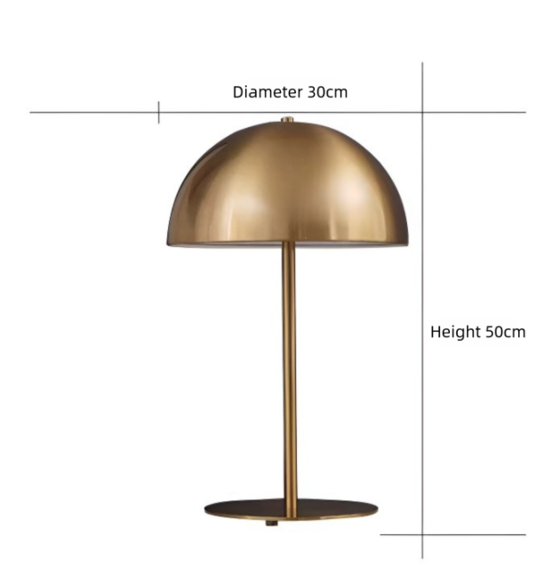 Baiyeco LED Light Bedside Table Lamp Metal Material