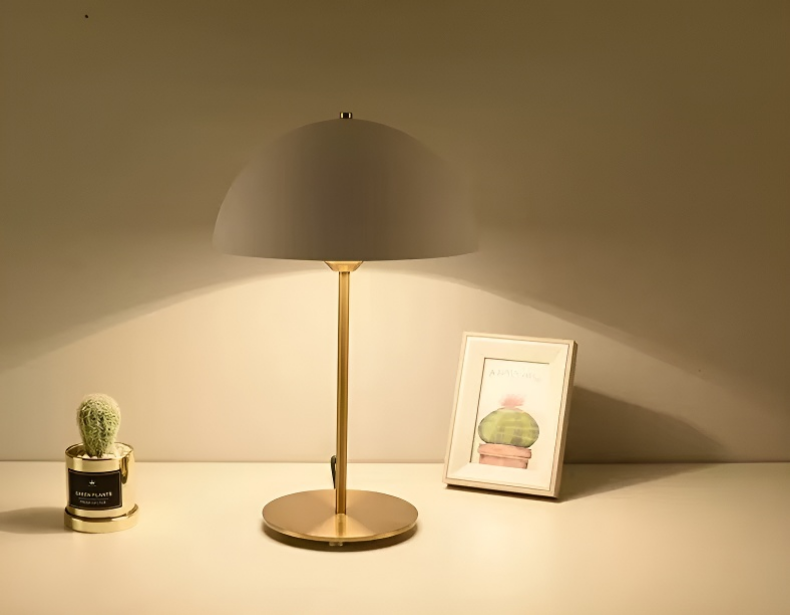 Baiyeco LED Light Bedside Table Lamp Metal Material