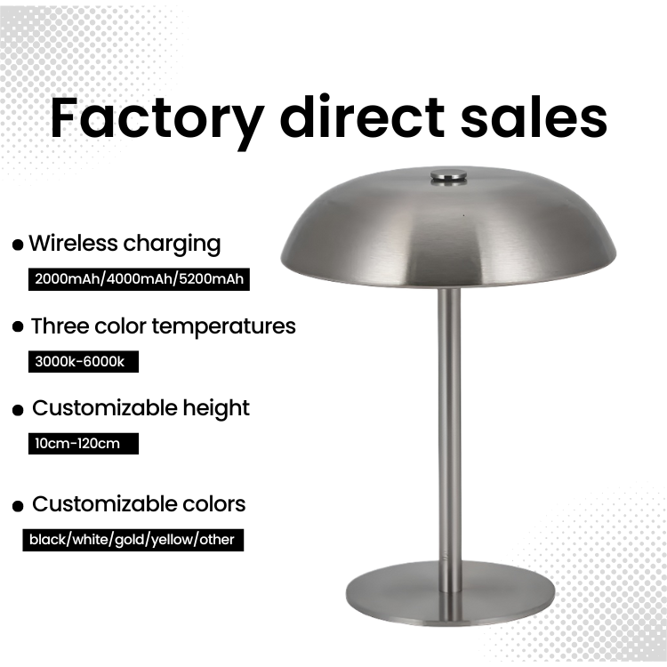 Baiyeco Light Modern Table Lamp Mushroom Lamp