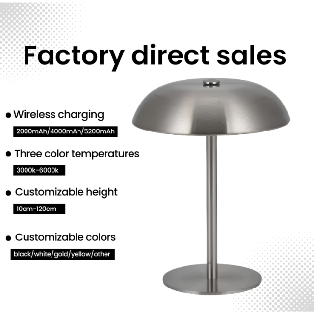 Baiyeco Light Modern Table Lamp Mushroom Lamp
