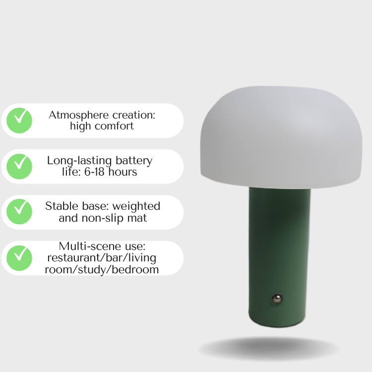 Baiyeco Table Lamp Commercial Lighting Supplier LED Mushroom Table Lamp