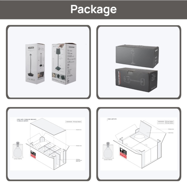 Baiyeco LED Light Bedside Table Lamp Metal Material