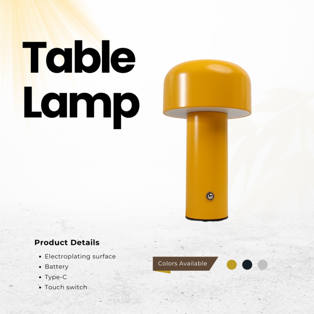 Baiyeco Light Cordless Mushroom Light Rechargeable