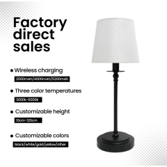 Baiyeco Table Lamp USB Rechargeable Battery Table Lamp