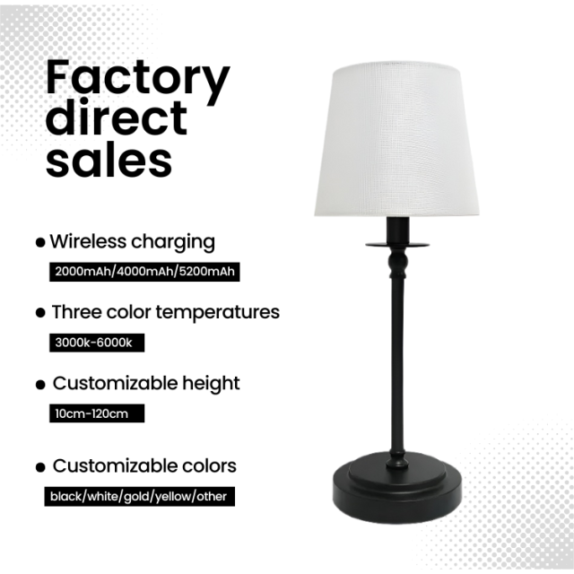 Baiyeco Table Lamp USB Rechargeable Battery Table Lamp
